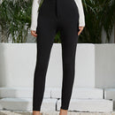 Prive Pantalones ajustados de cintura con volante
