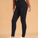 Essnce Pantalones ajustados rasgados de alta elasticidad