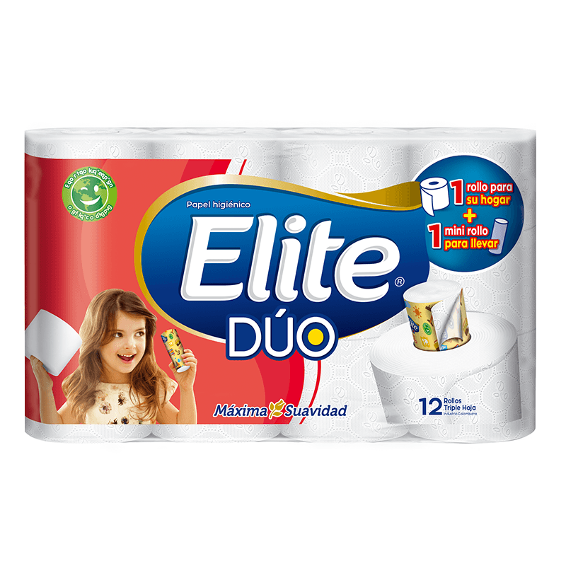 PAPEL HIG ELITE 12U DUO ROLLAZO