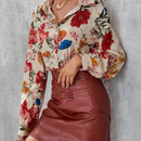 Clasi Camisa con estampado floral con boton delantero