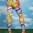 Neu Pantalones de rayas de cebra con con estampado de lunares PU