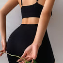 sin costuras con estampado de letra Shorts Set de lenceria