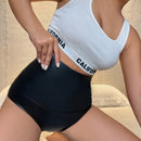 ICON Shorts de atuendos para conciertos de cintura alta