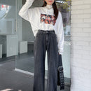 DAZY Jeans De Cintura Alta Con Bolsillos Oblicuos