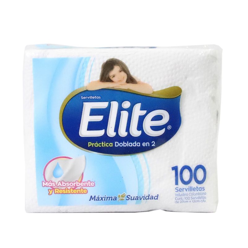 SERVILLETA ELITE 100U PRACTICA DOBLADA