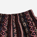 Shorts de cintura fruncido con estampado geometrico