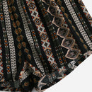 VCAY Shorts De Talle Alto De Verano Casuales Para La Playa Para Mujeres, Con Cintura Fruncida Y Estampado Geometrico