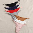 ROMWE Mujer 7 Piezas Bragas Triangulares De Color Liso