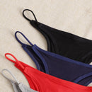 ROMWE Mujer 7 Piezas Bragas Triangulares De Color Liso