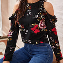 Clasi Top de hombros descubiertos con estampado floral