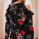Clasi Top de hombros descubiertos con estampado floral