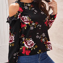 Clasi Top de hombros descubiertos con estampado floral