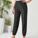 EMERY ROSE Pantalones zanahoria con estampado de paisley