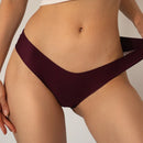 Tangas unicolor con encaje en contraste