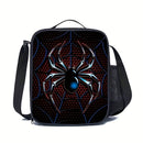 Bolsa de Almuerzo Araña, Tote Aislada para Trabajo, Viajes y Picnics, No Contacto con Comida, Vuelta al Colegio