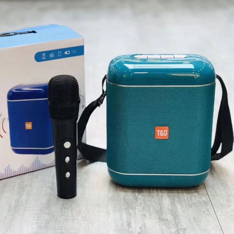 Radio Parlante USB Recargable Incluye Microfono T&G TG-523K