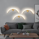1 paquete de lámpara de pared metálica moderna, lámpara dorada LED, ideal para dormitorio, sala de estar, pasillo, escalera y decoración de hoteles o restaurantes