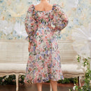Modely Vestido floral de manga farol