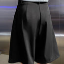DAZY Pantalones Cortos Plegados Con Bolsillos Oblicuos