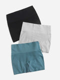 Yoga Basic 3 piezas Shorts deportivos sin costuras con estiramiento alto de moldeador cadera