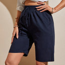 EMERY ROSE Shorts con bolsillo oblicuo con cordon delantero