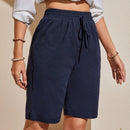 EMERY ROSE Shorts con bolsillo oblicuo con cordon delantero