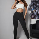 Essnce Pantalones simples y ajustados para mujer de unicolor, ideales para primavera y verano