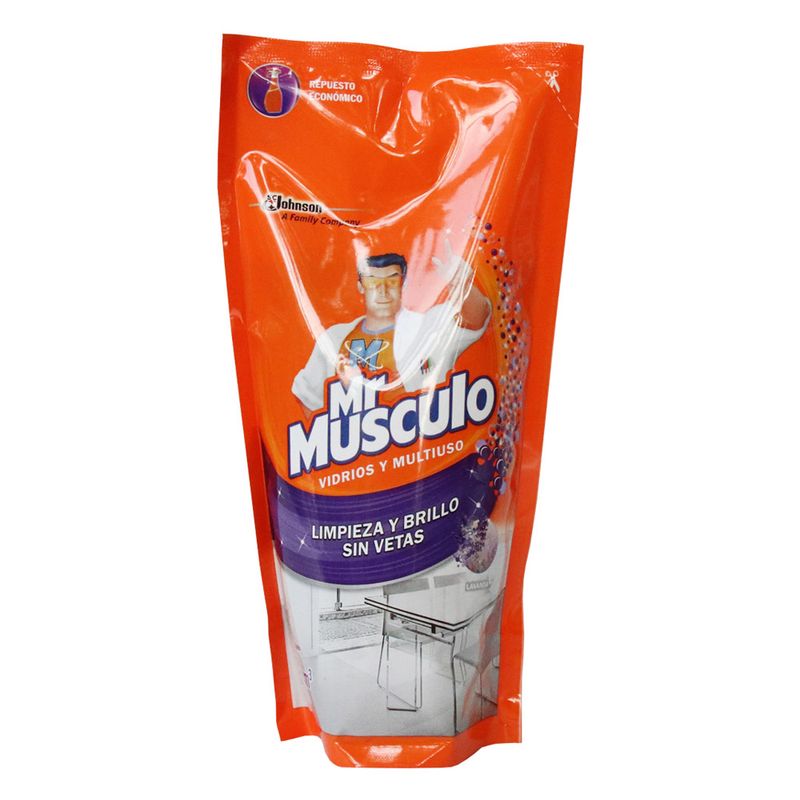 LIMPIAVIDRIOS MR MUSCULO 500ML DP LAVAN