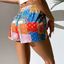 PETITE Shorts con retazo de cintura con cordon