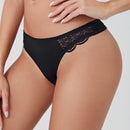 Lenceria De Tanga De Encaje Con Contraste