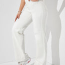 Jeans de talle alto unicolor