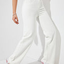 Jeans de talle alto unicolor