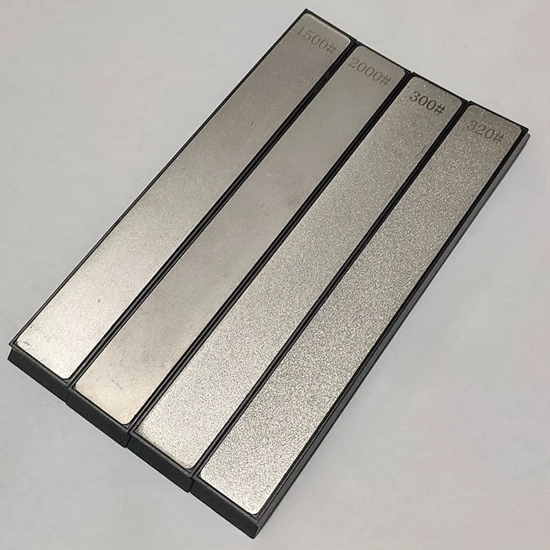 Conjunto de 4 piezas de Cuchillas de Molienda de Piedras de Diamante, Afilador Multiusos para Exteriores, Afilador de Ángulo Fijo Dedicado a la Corrección de Piedras