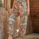 EMERY ROSE Pantalones conicos con estampado de paisley