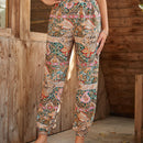 EMERY ROSE Pantalones conicos con estampado de paisley