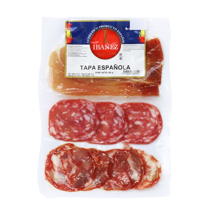 TAPA ESPANOLA IBANEZ 60G JAM CHOR SALCHI