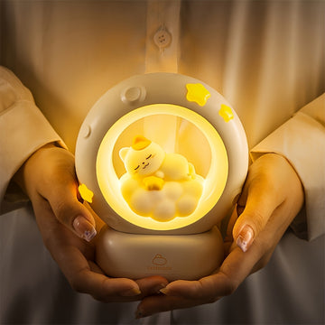 1pc Luz Nocturna de Gato Durmiente, Lámpara Compañera Recargable por USB, Lámpara de Mesa con Regulación de 3 Velocidades y Ajuste de Brillo en 3 Niveles, Lámpara Desestresante para Oficina, Lámpara Decorativa Linda para Dormitorio o Sala de Estar, Regal