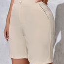 SXY Shorts de talle alto con bolsillo oblicuo