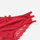 Conjunto De 3 Bragas Lenceria Con Encajes Y Cortes Contrastantes