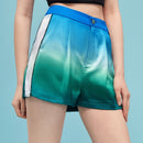 KARISSA SCHNEIDER Shorts Degradados Laterales Con Ribete En Contraste Y Bloques De Color