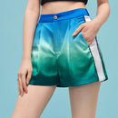 KARISSA SCHNEIDER Shorts Degradados Laterales Con Ribete En Contraste Y Bloques De Color