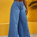 SXY Jeans cremallera de pierna ancha