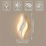 Lámpara de pared LED moderna, luz lineal blanca de 3000K, montaje semibruto de hierro fundido con acabado de metal mate, cableado, control de interruptor, sin necesidad de batería, para salón, dormitorio, pasillo, escaleras - compatible con 110V-240V