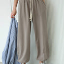 DAZY Pantalones Tapered Con Bolsillos Inclinados Y Cintura Ajustable Con Cordon