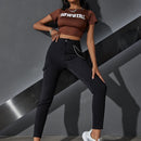 EZwear Pantalones cargo ajustados con bolsillos con solapa
