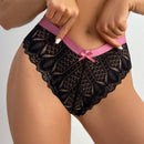 Lenceria Con bragas De Encaje Con Detalles De Flecos De Arco Frontal