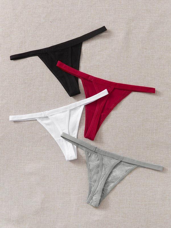 4 piezas set tanga simple
