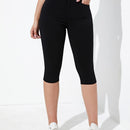 Essnce Pantalones capri ajustados con bolsillo diagonal
