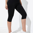 Essnce Pantalones capri ajustados con bolsillo diagonal