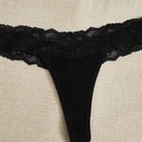 Conjunto De 3 Panties De Encaje Con Contraste De Color Para Lenceria